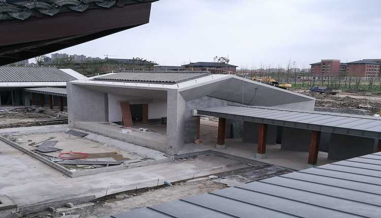 拓佳yx25-430钛锌板下沙某大学小区工程欣赏